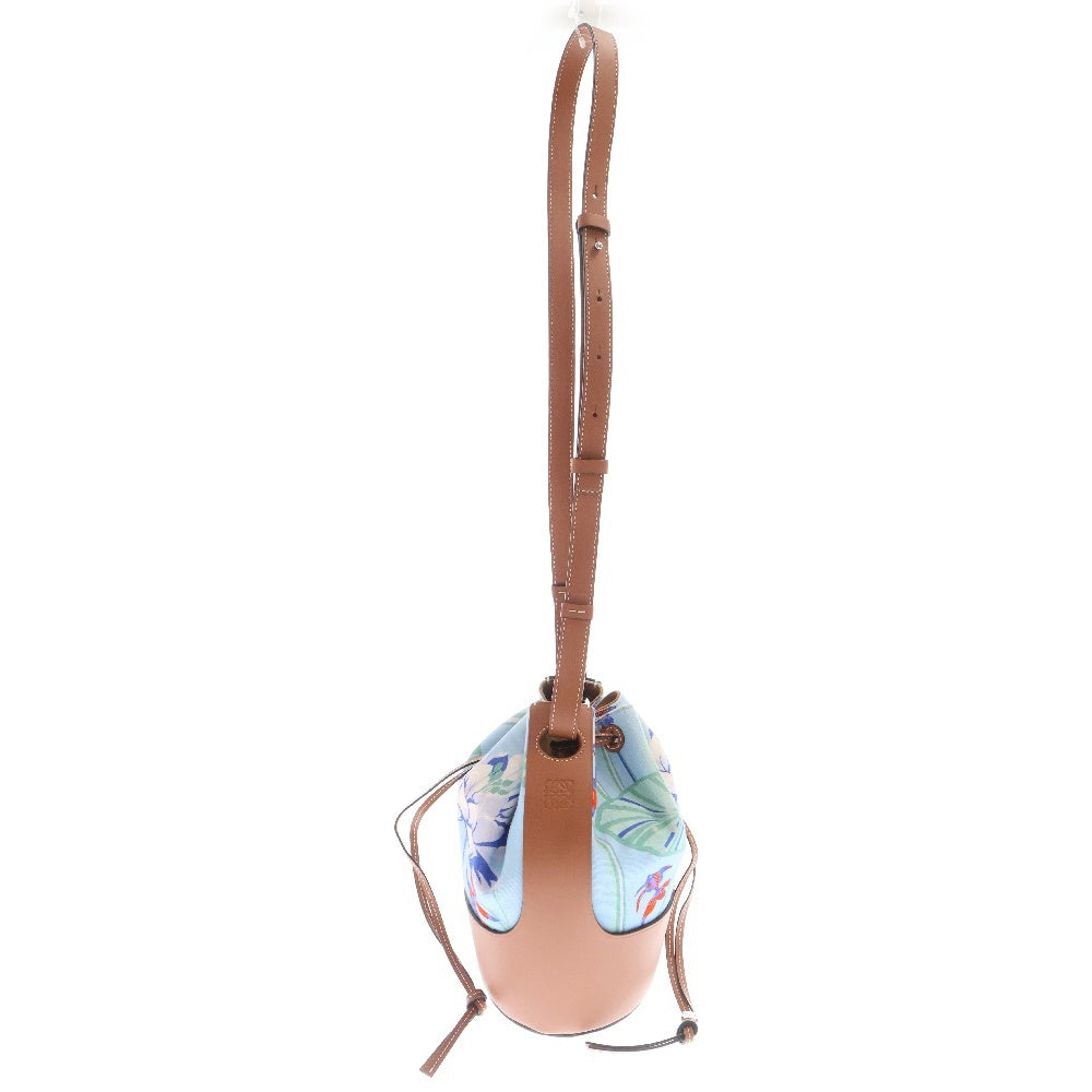 LOEWE(ロエベ) バルーンバッグ パウラズイビザコラボ ショルダーバッグ マルチカラー キャンバス×レザー