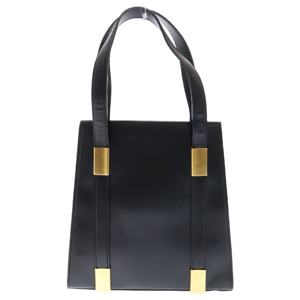 CELINE(セリーヌ) ハンドバッグ トートバッグ ブラック ゴールド金具 レザー ヴィンテージ