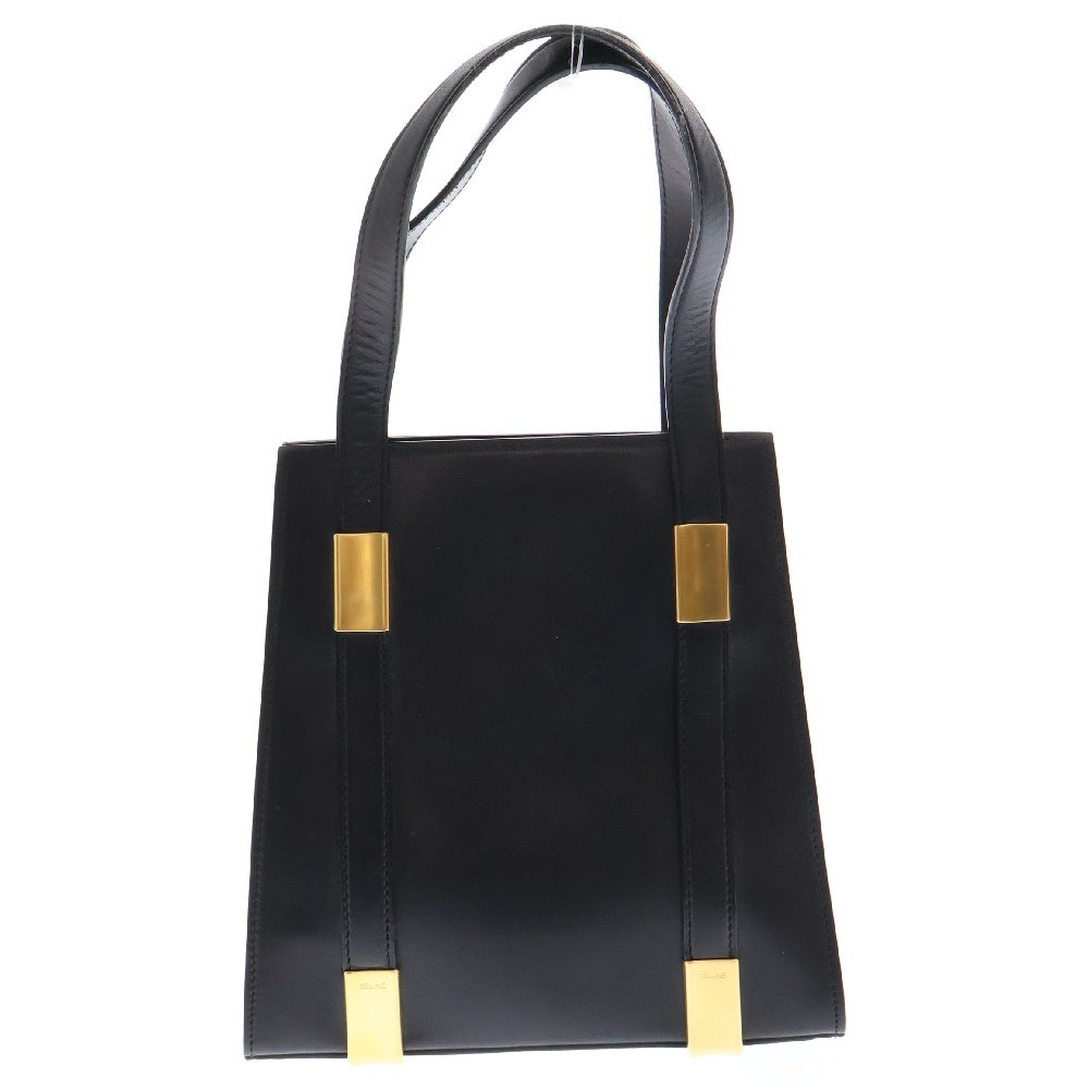 CELINE(セリーヌ) ハンドバッグ トートバッグ ブラック ゴールド金具 レザー ヴィンテージ