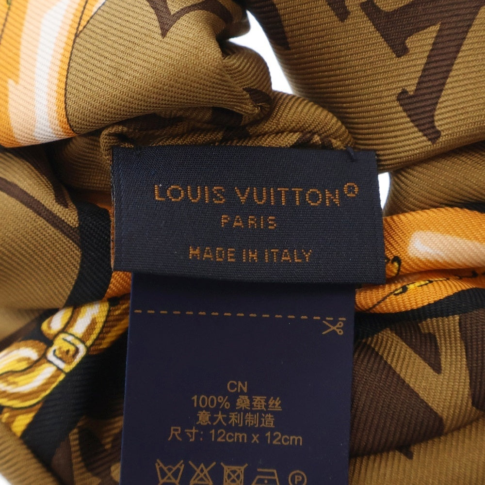 LOUIS VUITTON(ルイヴィトン) モノグラム コンフィデンシャル シュシュセット ヘアアクセサリー シルク ブラック ホワイト ブラック