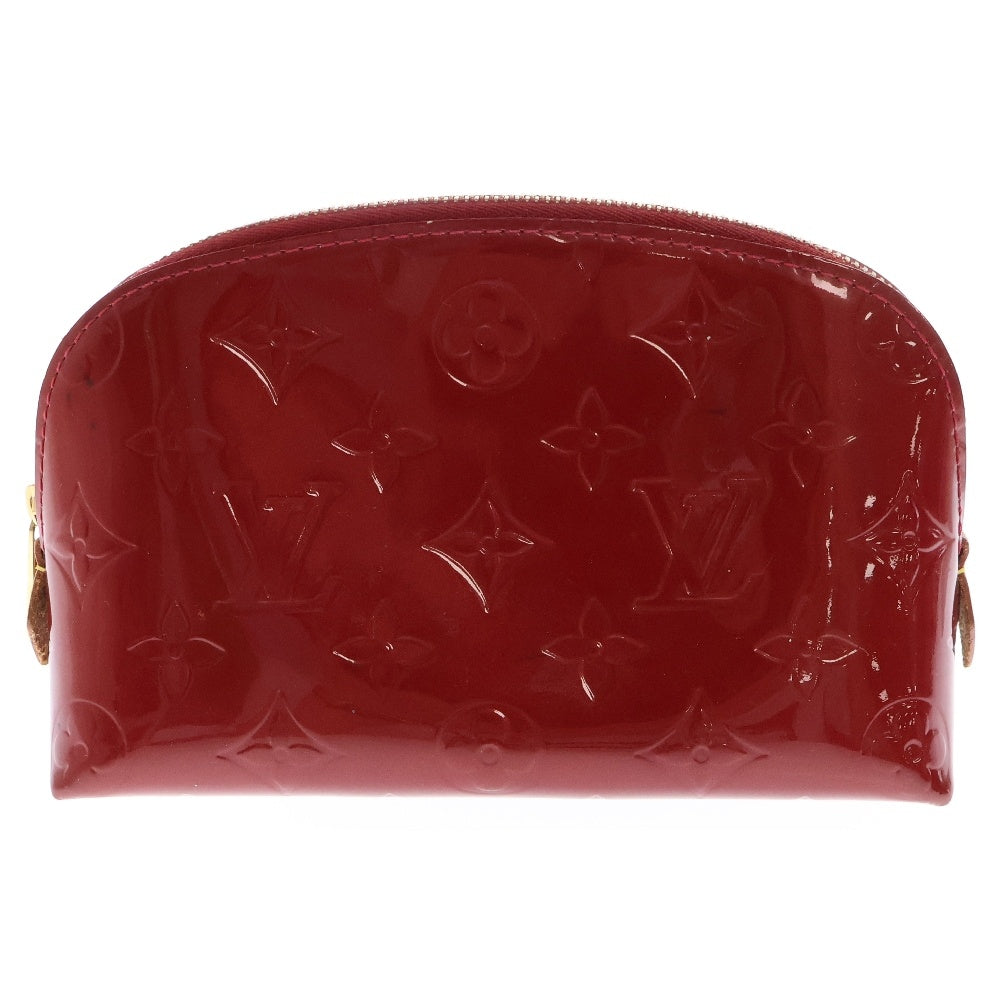 LOUIS VUITTON(ルイヴィトン) モノグラム ヴェルニ ポシェット・コスメティック ポムダムール ワインレッド エナメルレザー M91496