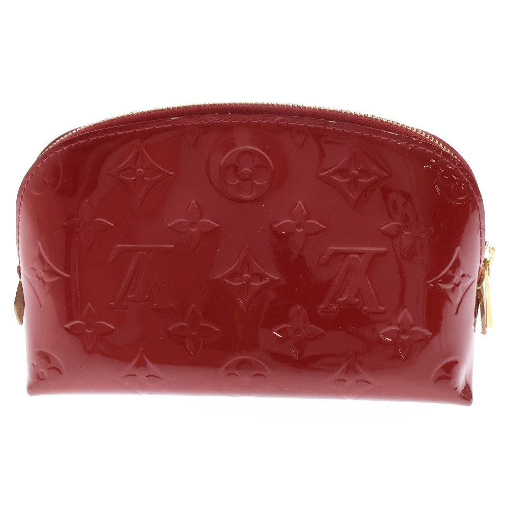 LOUIS VUITTON(ルイヴィトン) モノグラム ヴェルニ ポシェット・コスメティック ポムダムール ワインレッド エナメルレザー M91496
