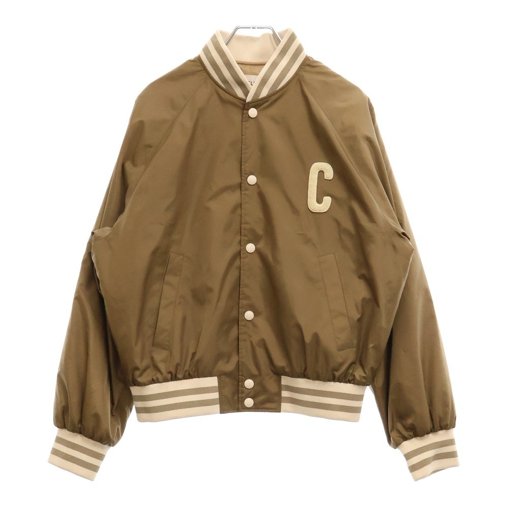 CELINE(セリーヌ) 23AW ロゴ テディジャケット アウター ブラウン カーキ キャラメル ナイロン 2W985905V