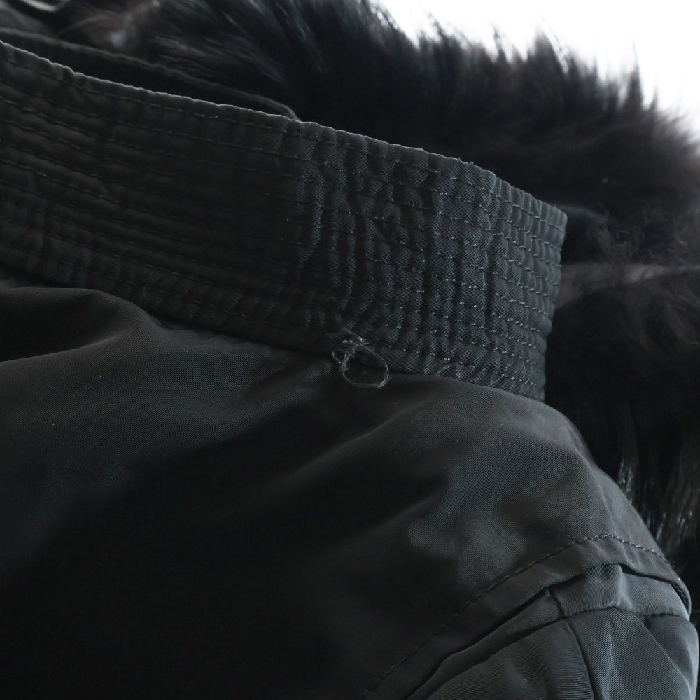 MONCLER(モンクレール) sacaiコラボ バルーン ファー ダウンジャケット ブラック 1 レディース