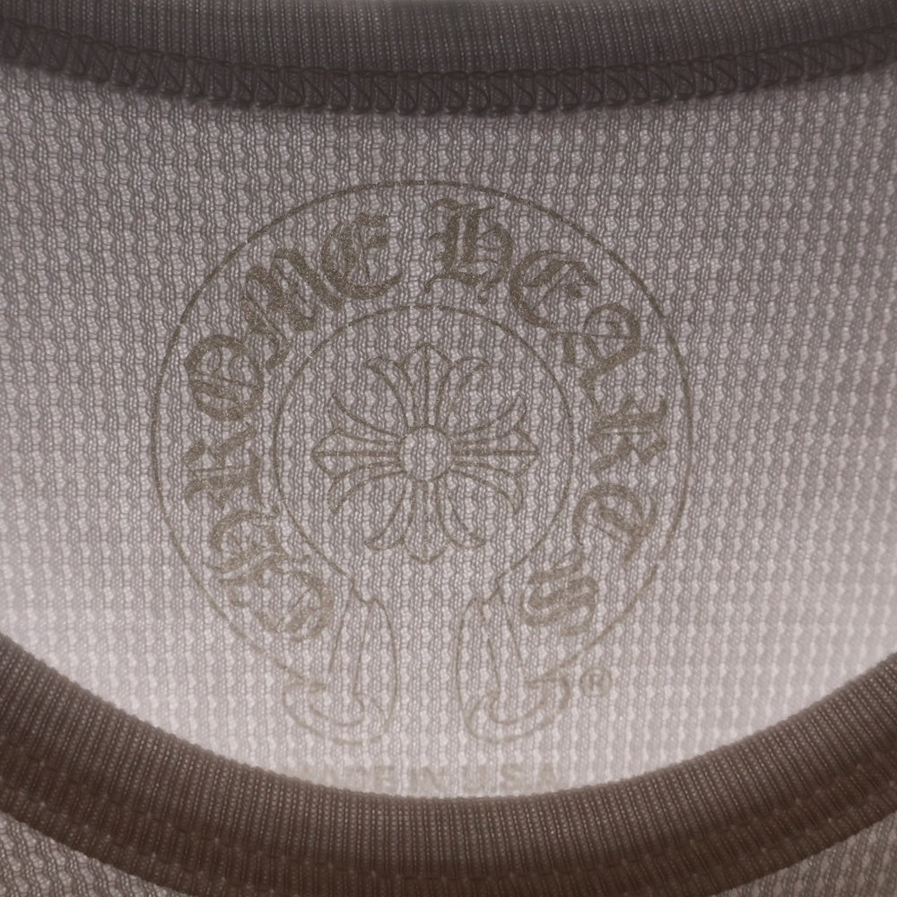 CHROME HEARTS(クロムハーツ) Thermal L S ヴァインダガーバックプリントサーマル長袖カットソー ホワイト