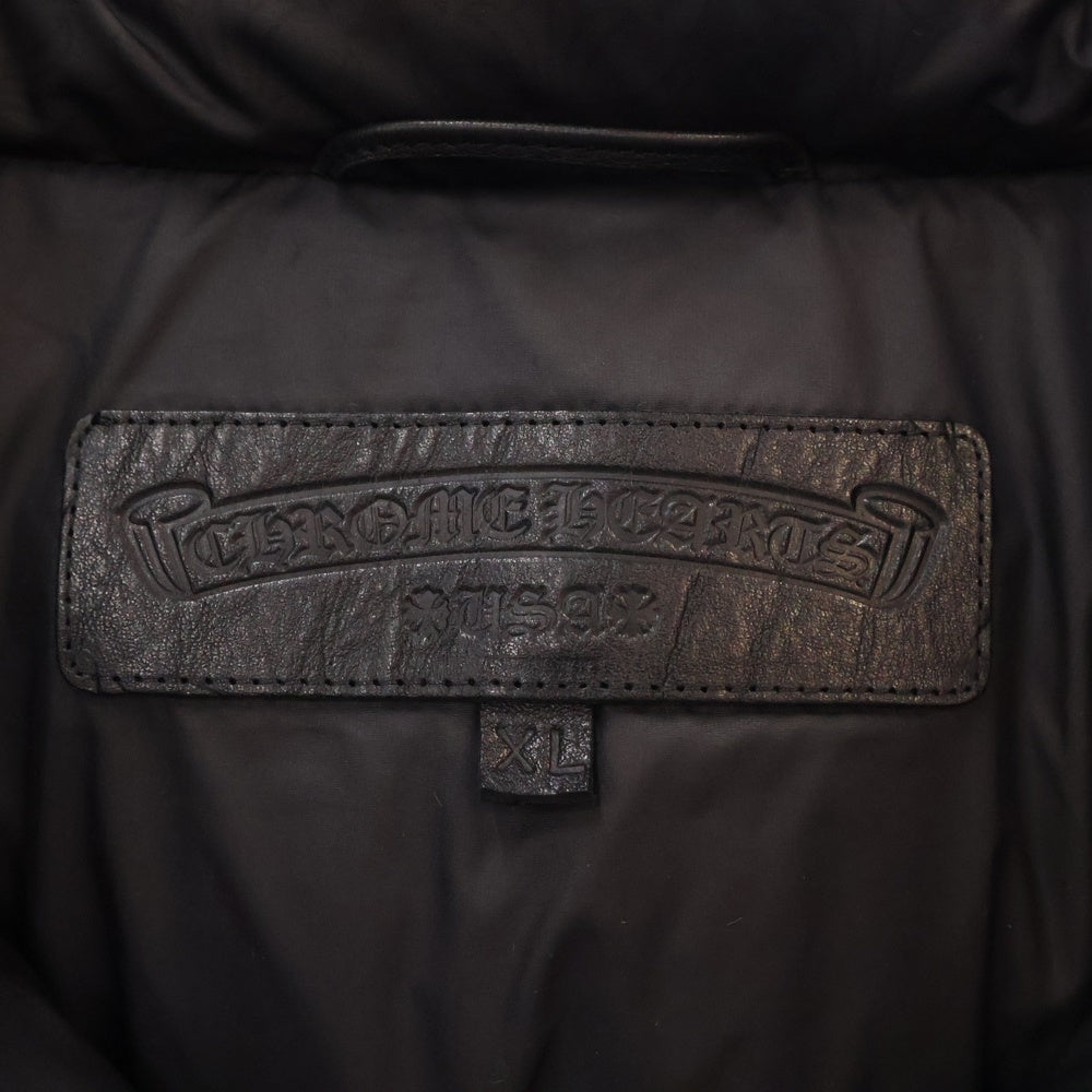 CHROME HEARTS(クロムハーツ) STIFF V2 FBRC CHプラス 総柄クロスボールボタン ダウンジャケット ブラック