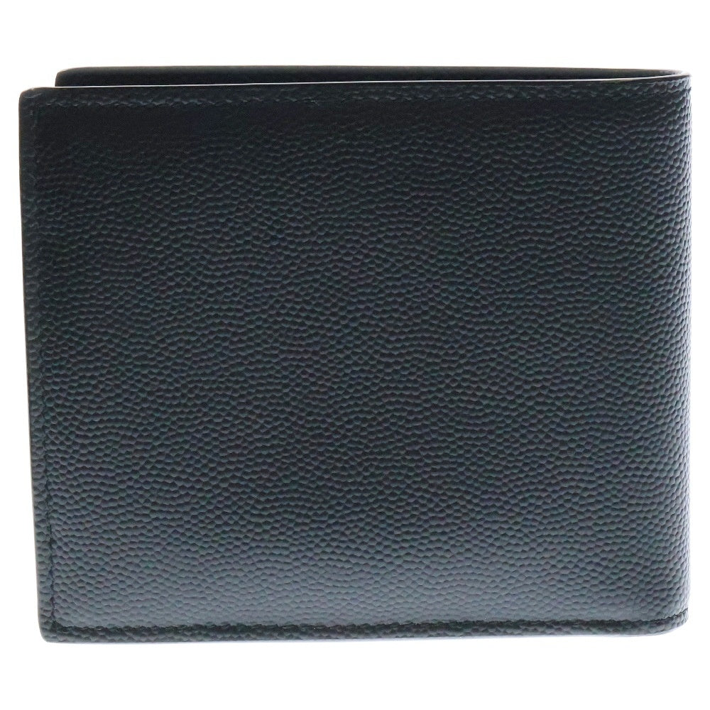 SAINT LAURENT PARIS(サンローランパリ) 二つ折り財布 ウォレット カードケース 二つ折り財布 ブラック グレインエンボスレザー 396303BTY0N1000