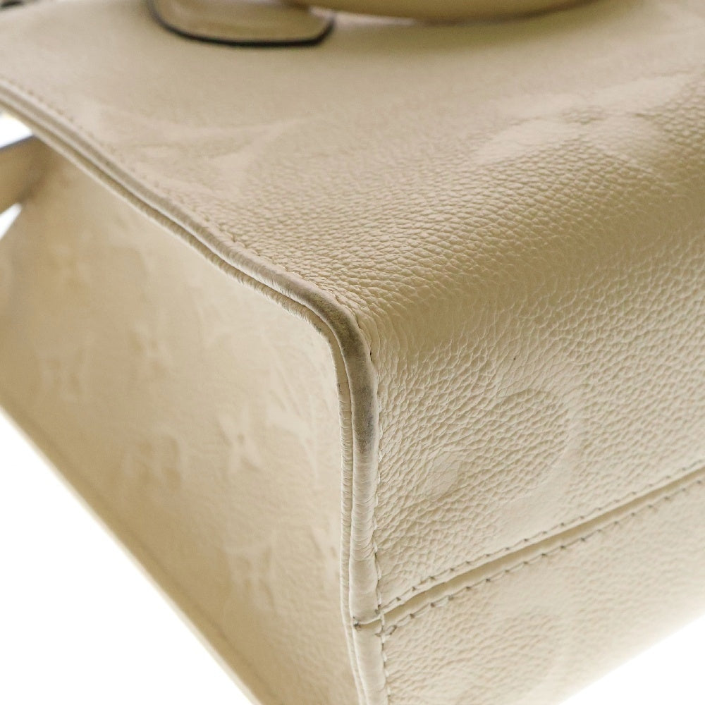 LOUIS VUITTON(ルイヴィトン) モノグラムアンプラント オンザゴー PM ハンドバッグ ショルダーバッグ アイボリー レザー RFID M46569