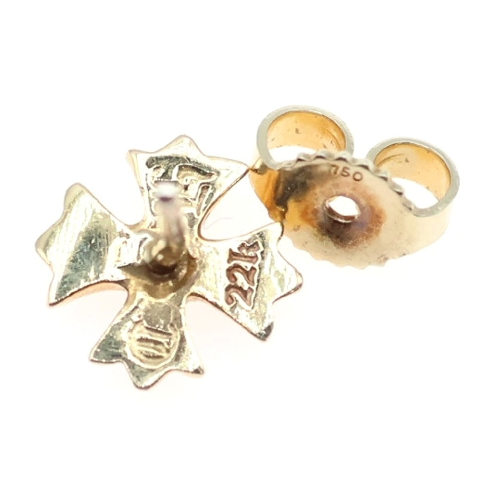 CHROME HEARTS(クロムハーツ) 22K No2 CH PLS 1DIA CHプラス スタッドピアス 1ダイヤ ゴールド BCA021