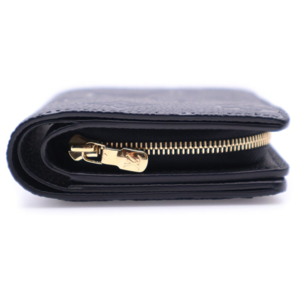 LOUIS VUITTON(ルイヴィトン) モノグラム アンプラント ポルトフォイユ・クレア 二つ折り財布 ノワール レザー RFID M80151