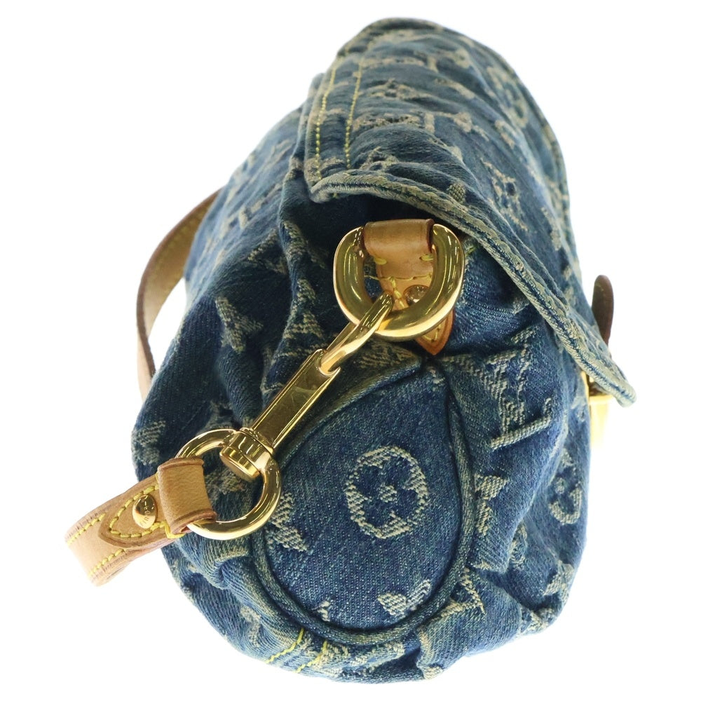 LOUIS VUITTON(ルイヴィトン) モノグラムデニム ミニプリーティ M95050 ブルー ワンショルダーバッグ