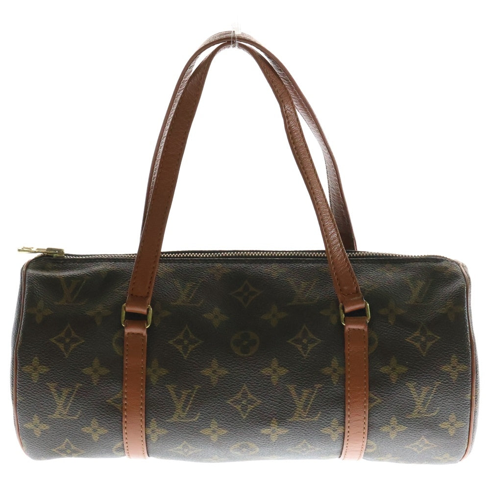 LOUIS VUITTON(ルイヴィトン) パピヨン30 モノグラム PVC レザー ハンドバッグ ゴールド金具 ブラウン M51365