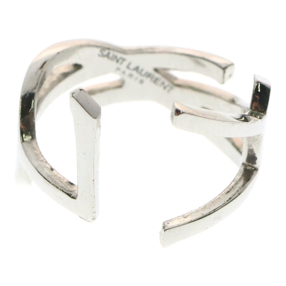SAINT LAURENT PARIS(サンローランパリ) カサンドラロゴ YSLリング シルバー GP メタル 指輪