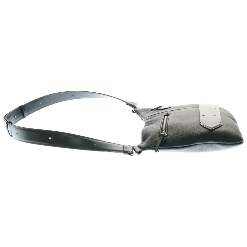 Maison Margiela(メゾンマルジェラ) SOFT 5AC ON BODY ショルダーバッグ ボディバッグ シルバー金具 ブラック グレインレザー SB1WG0017
