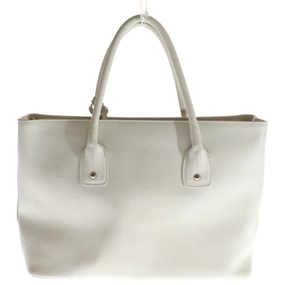 FURLA(フルラ) ロゴ レザートートバッグ ホワイト 00763025