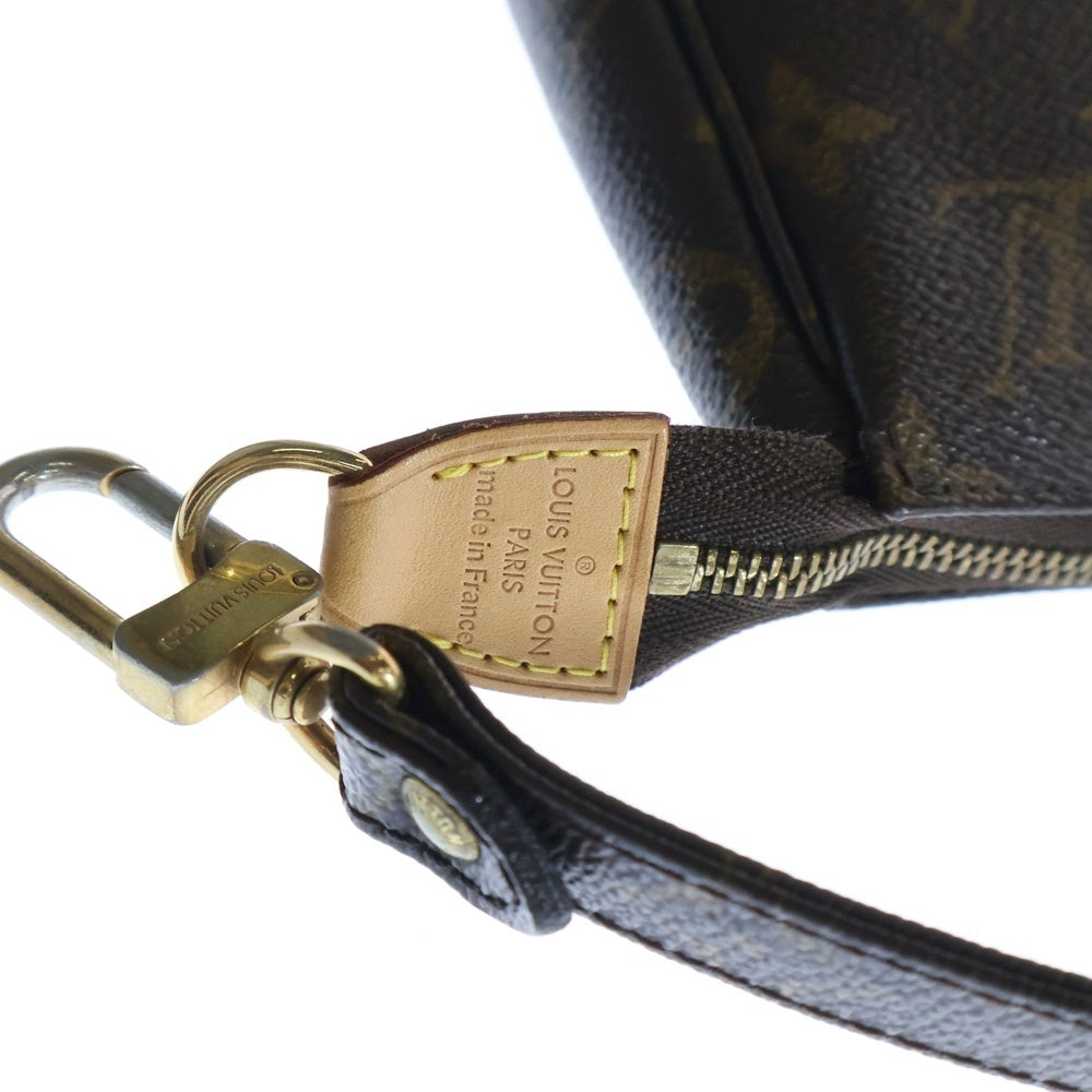 LOUIS VUITTON(ルイヴィトン) モノグラム ポシェットアクセソワール ミニハンドバッグ ポーチ ケース ブラウン ゴールド金具 レザー×PVC M40712
