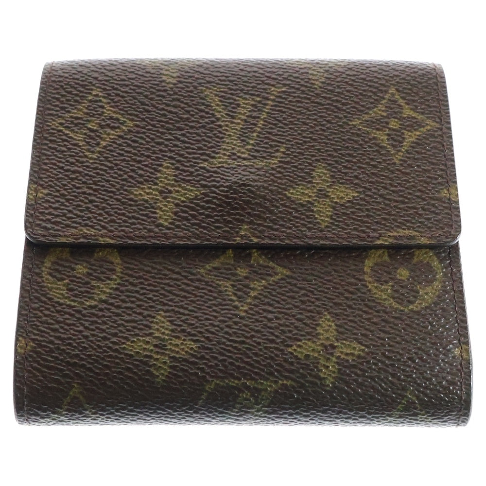 LOUIS VUITTON(ルイヴィトン) モノグラム ポルトモネビエカルトクレディ コンパクトウォレット 三つ折り財布 コインケース ブラウン ゴールド金具 PVC M61652