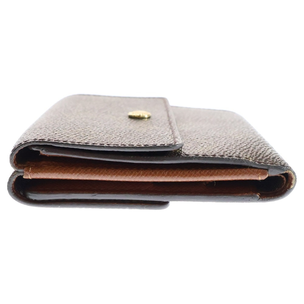 LOUIS VUITTON(ルイヴィトン) モノグラム ポルトモネビエカルトクレディ コンパクトウォレット 三つ折り財布 コインケース ブラウン ゴールド金具 PVC M61652