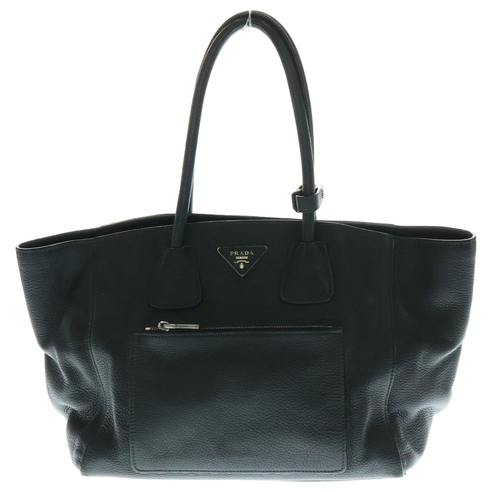 PRADA(プラダ) ヴィッテロフェニックス トートバッグ ハンドバッグ ブラック シルバー金具 レザー BN2795