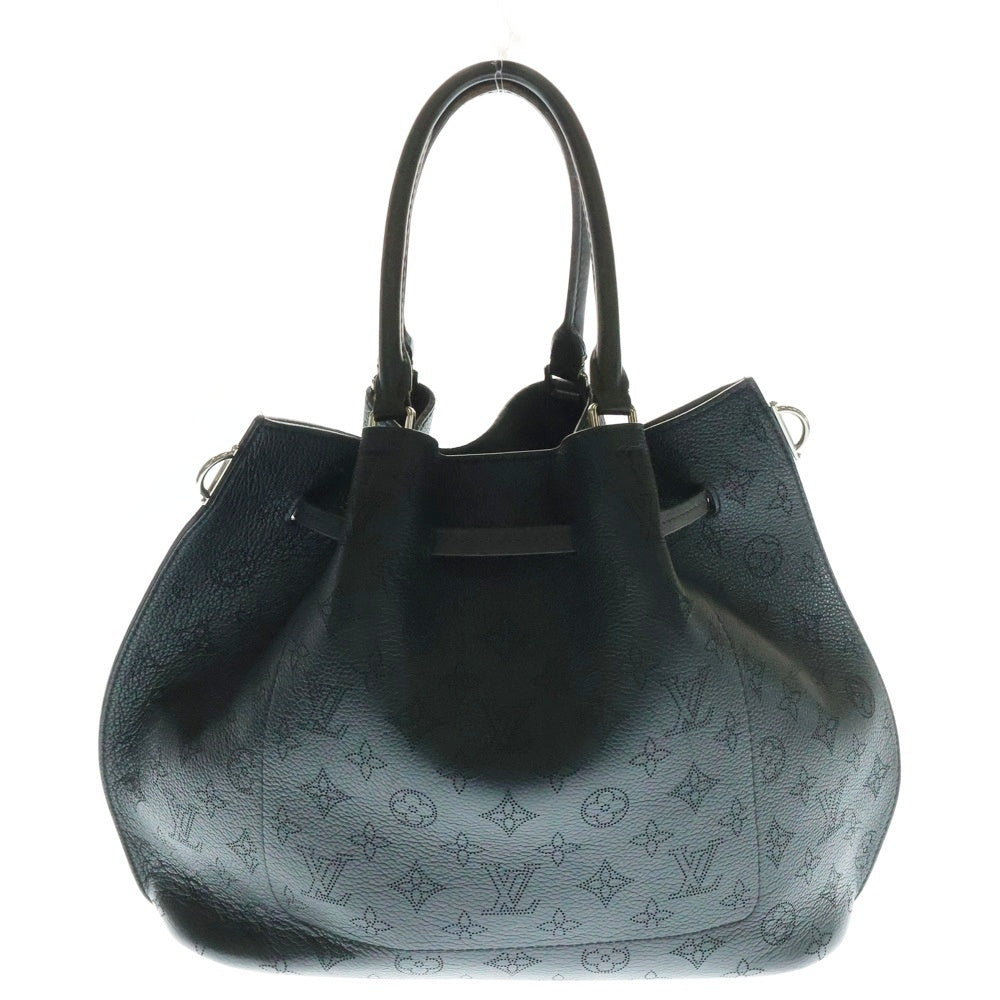 LOUIS VUITTON(ルイヴィトン) マヒナ ジロラッタ トートバック ハンドバッグ ショルダーバッグ ブラック レザー シルバー金具 M54402