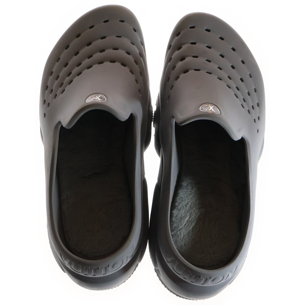 LOUIS VUITTON(ルイヴィトン) LV Ski Shark Clog スキーライン シャーク クロッグ ロゴプレート サンダル プラットフォーム 厚底 ローカットシューズ グレー 1ACEXL