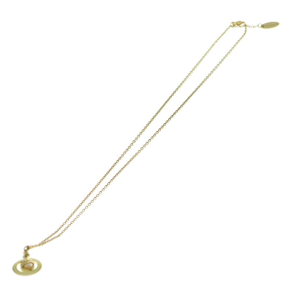 Vivienne Westwood(ヴィヴィアンウエストウッド) シモネッタ バス レリーフ ネックレス ペンダント チェーン イエロー ゴールド