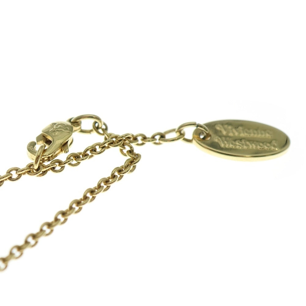 Vivienne Westwood(ヴィヴィアンウエストウッド) シモネッタ バス レリーフ ネックレス ペンダント チェーン イエロー ゴールド