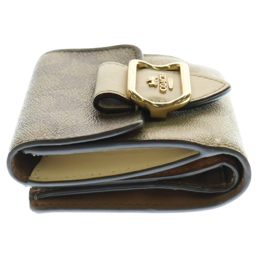 COACH(コーチ) シグネチャー コンパクトウォレット 三つ折り財布