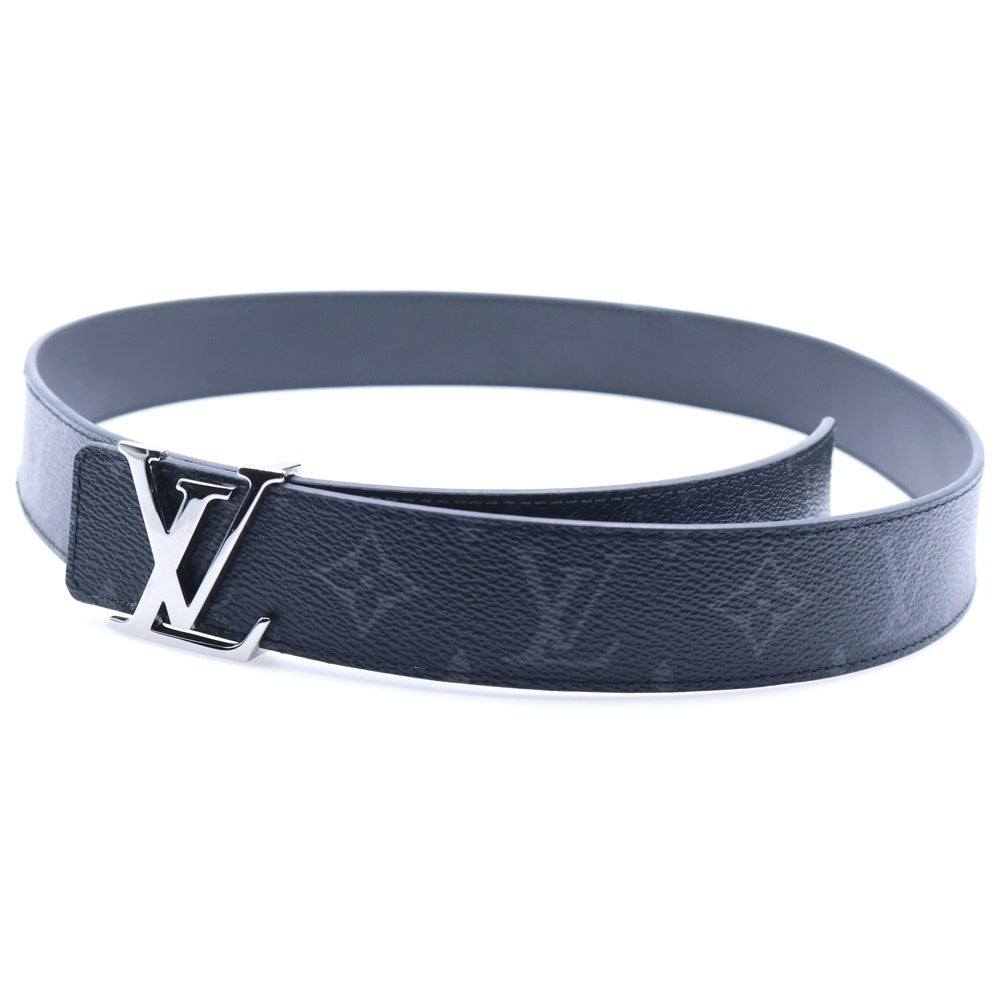 LOUIS VUITTON(ルイヴィトン) モノグラム エクリプス サンチュール LVイニシャル ベルト ブラック シルバー金具 M0450 JJ3293