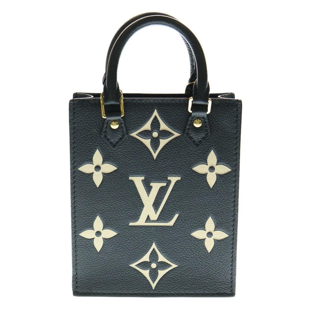 LOUIS VUITTON(ルイヴィトン) モノグラム アンプラント プティットサックプラ ショルダーバッグ ハンドバッグ ノワール×ベージュ ブラック ゴールド金具 レザー M81416