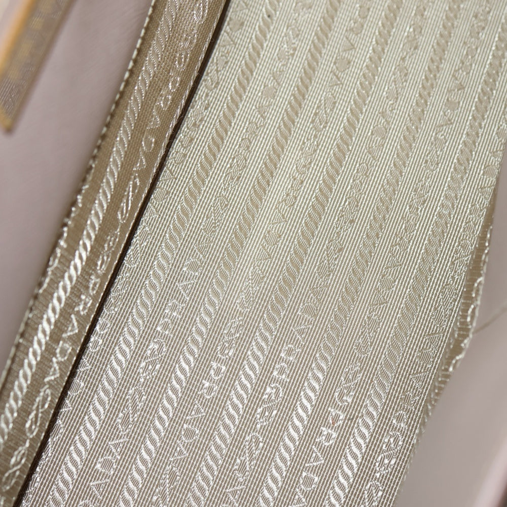 PRADA(プラダ) ガレリア サフィアーノラクス 2WAY ショルダーバッグ ハンドバッグ ピンクベージュ レザー ゴールド金具 BN2274