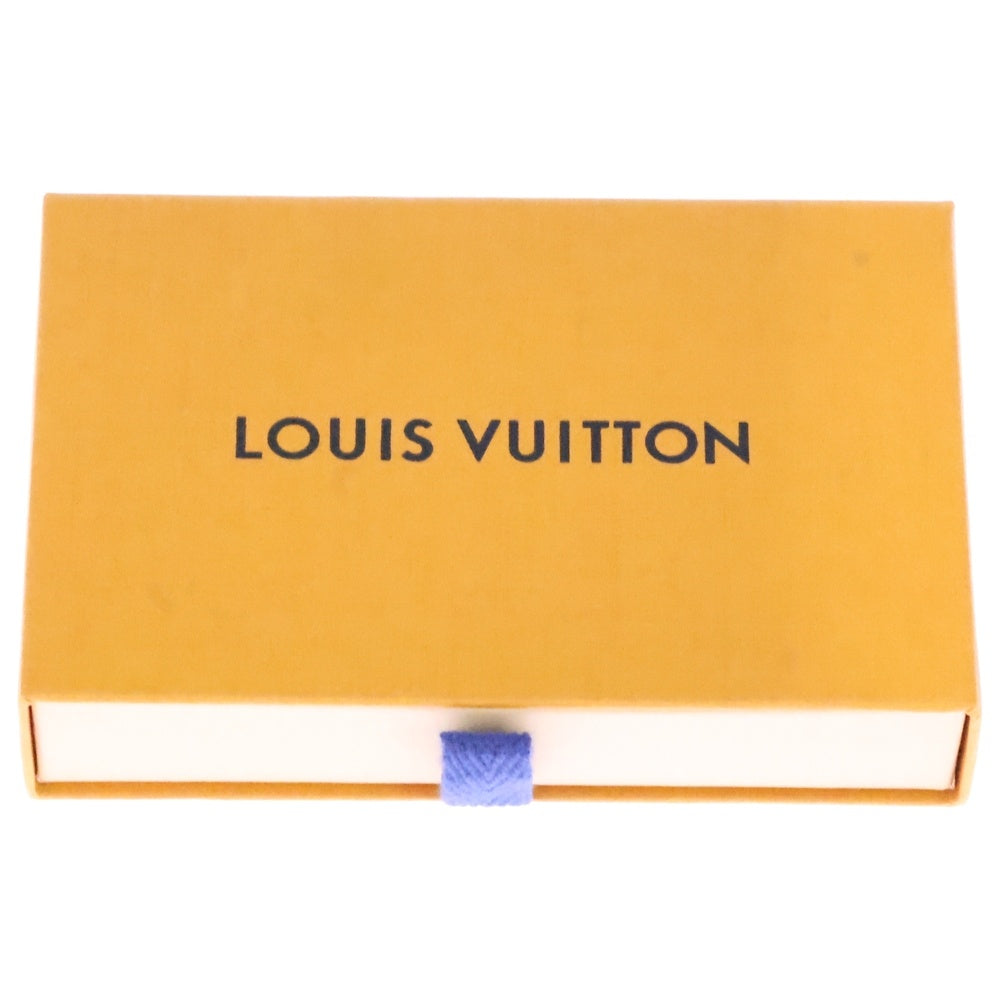 LOUIS VUITTON(ルイヴィトン) モノグラム エクリプス チェーンブレスレット シルバー×ブラック レザー M64225