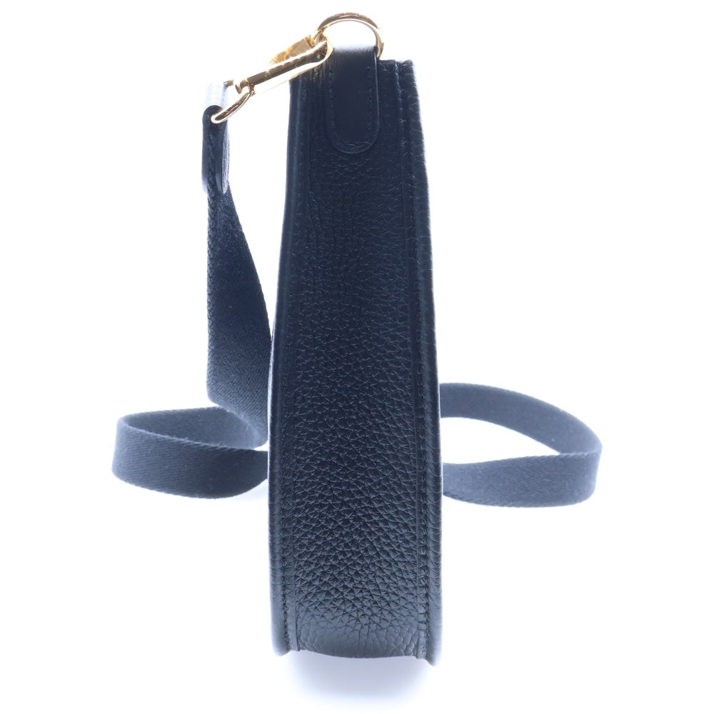 HERMES(エルメス) エブリンTPM トリヨンクレマンス ノワール パンチングレザー Hロゴ ショルダーバッグ ゴールド金具 ブラック W刻印