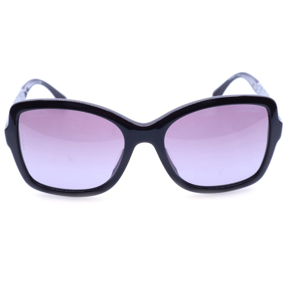 CHANEL(シャネル) ボーイフレンドツイードサングラス 5383-A バーガンディ ワインレッド