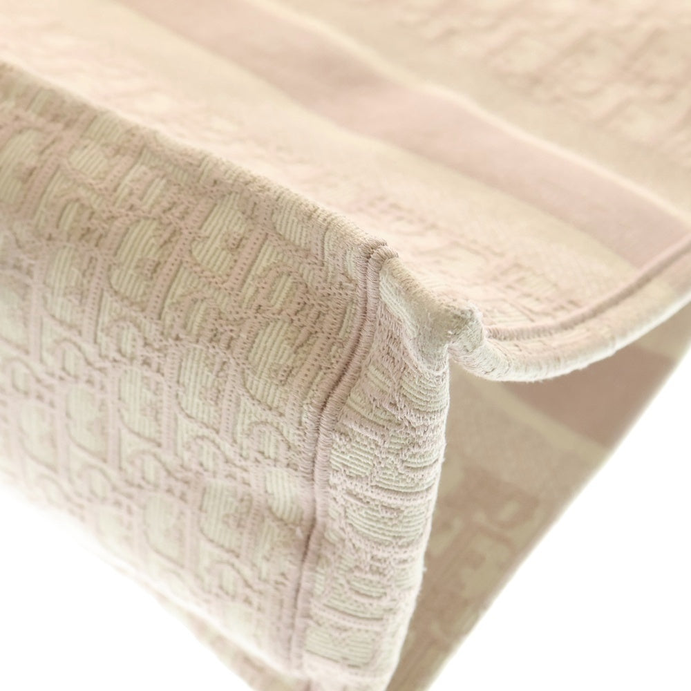 Christian Dior(クリスチャンディオール) BOOK TOTE ブックトート ミディアム オブリーク キャンバス ハンド トートバッグ ピンク