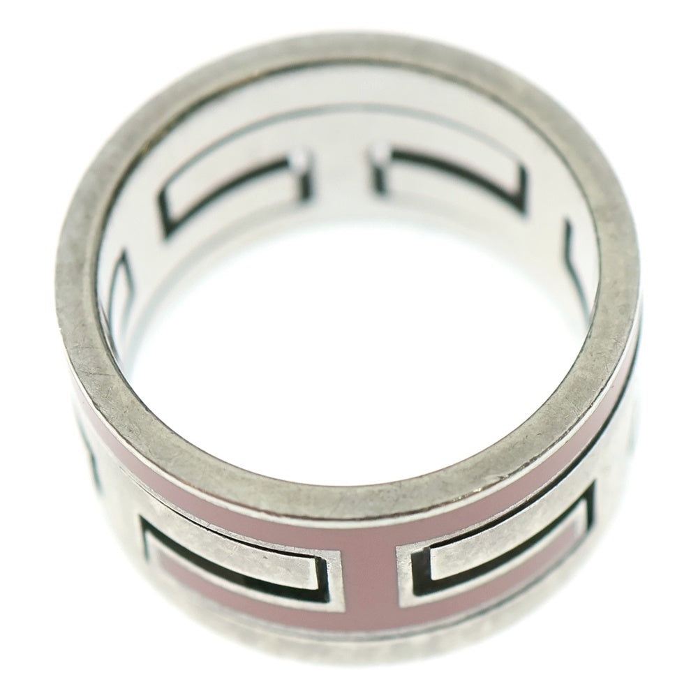 HERMES(エルメス) ムーブアッシュ リング シルバー×ピンク 925