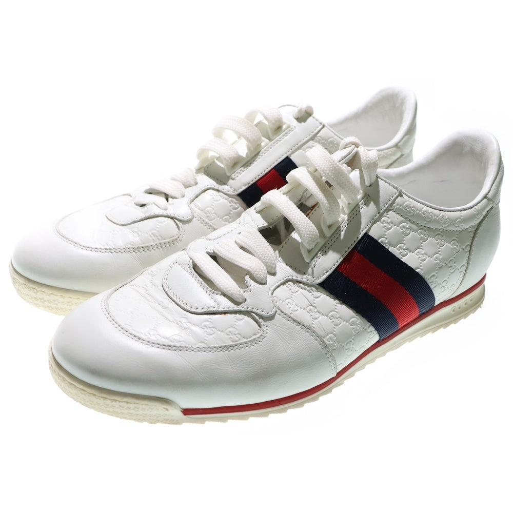 GUCCI(グッチ) マイクログッチシマ シェリーライン レザー レース