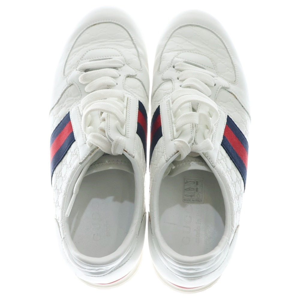 GUCCI(グッチ) マイクログッチシマ シェリーライン レザー レース