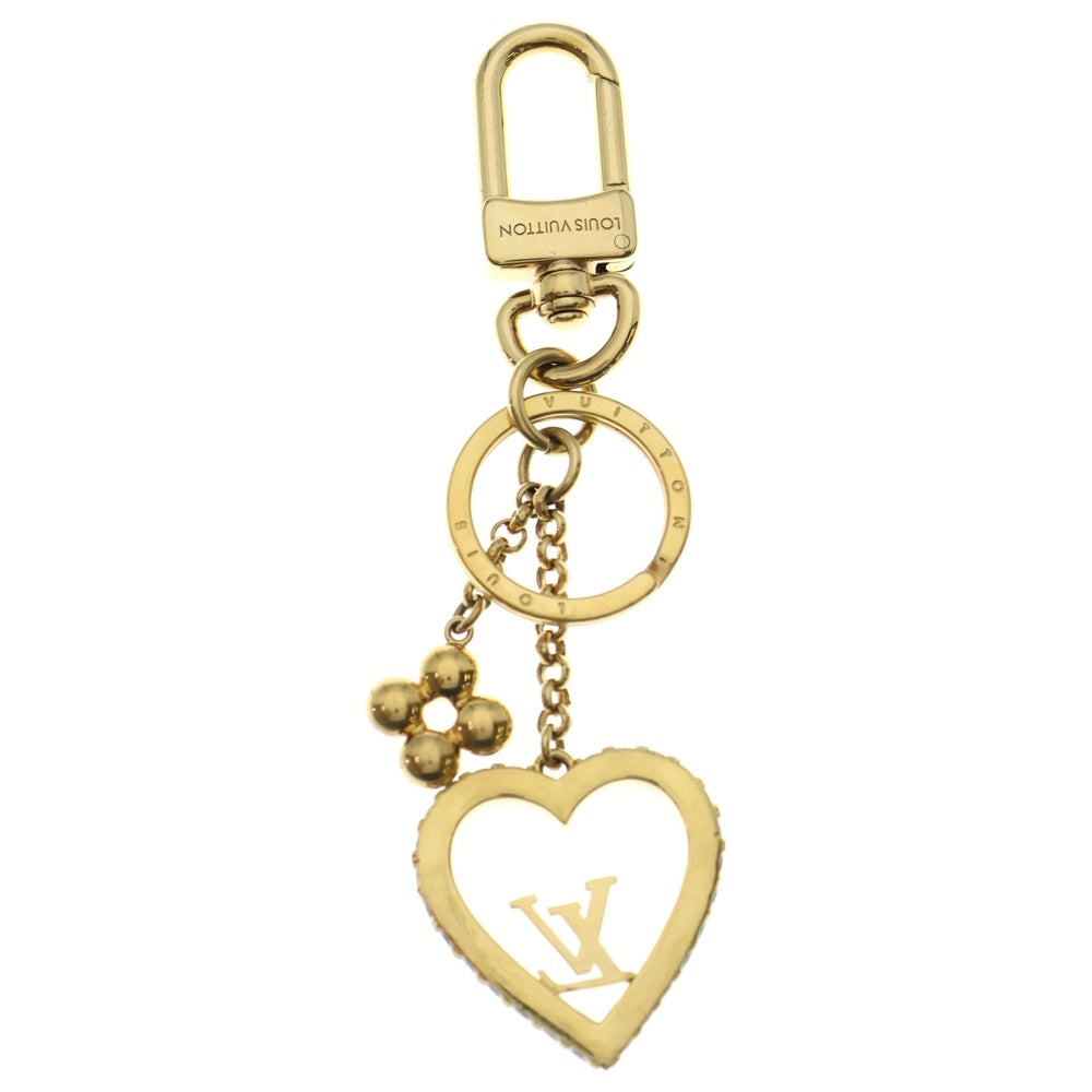 LOUIS VUITTON(ルイヴィトン) キーホルダー・マイLVラブ バッグチャーム キーリング キーホルダー ゴールド GP M01703