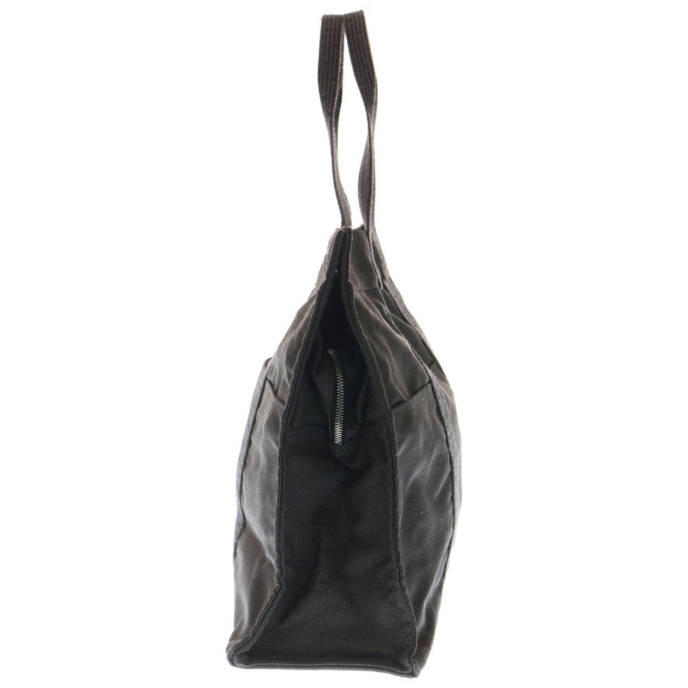 HERMES(エルメス) エールラインGM ナイロンキャンバス トートバッグ シルバー金具 グレー