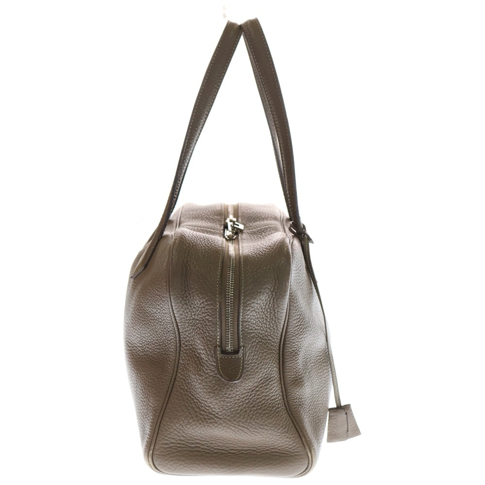 HERMES(エルメス) ヴィクトリアエラン38 エトゥープ トリヨン シルバー金具 □Q刻印 ショルダーバッグ トートバッグ