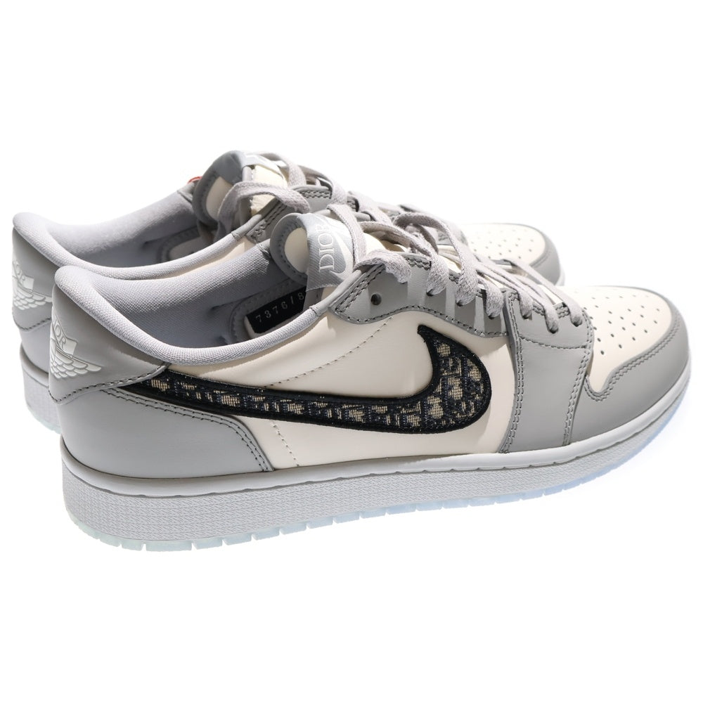 NIKE(ナイキ) ×DIOR AIR JORDAN 1 LOW OG ディオール エアジョーダン 1 ローカットスニーカー グレー/ホワイト US10.5/28.5cm CN8608-002 3SN268ZDD