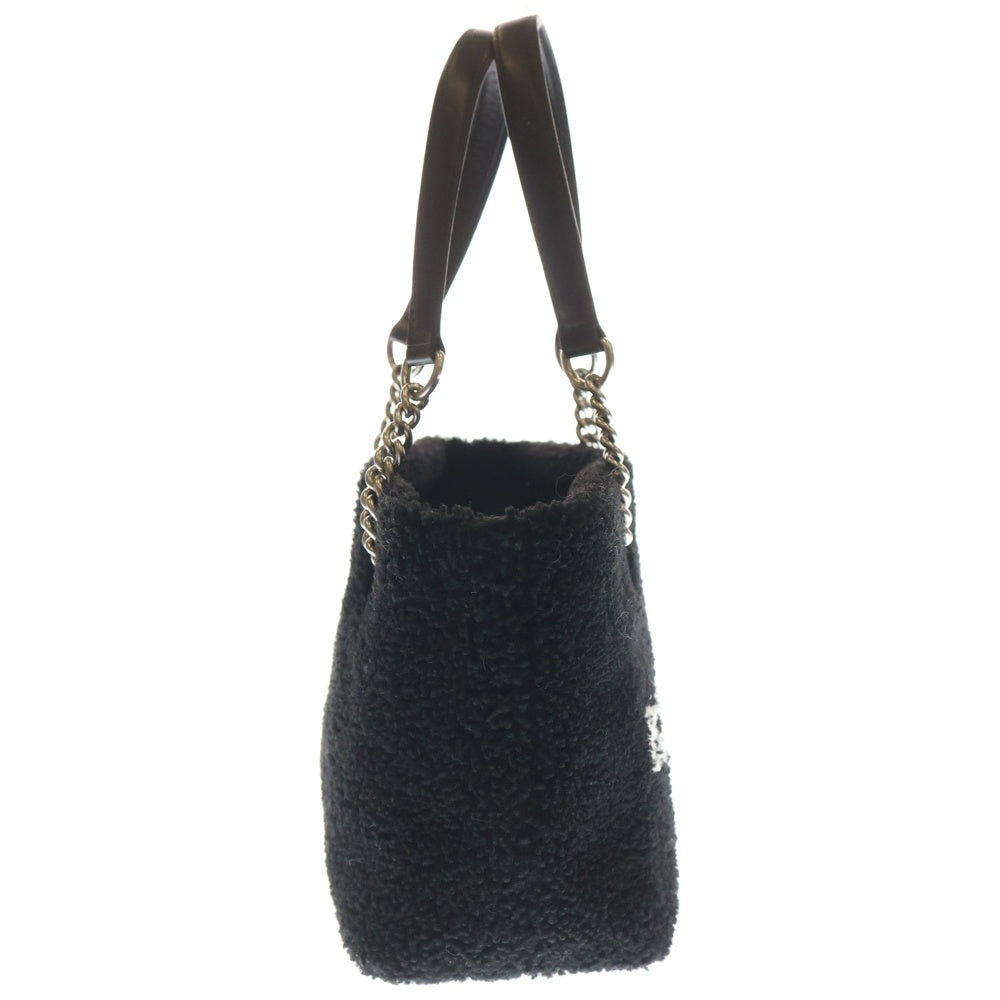 BALENCIAGA(バレンシアガ) DUTY FREE スモール ボア トートバッグ ハンドバッグ ブラック×ホワイト 759941・1000 シルバー金具