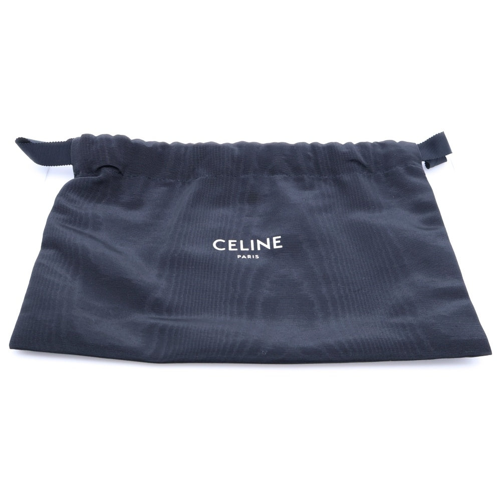 CELINE(セリーヌ) チェーン付きクラッチ キュイル トリオンフ チェーンショルダーバッグ ミニバッグ ブラック 10E383DR8.38NO ゴールド金具 レディース