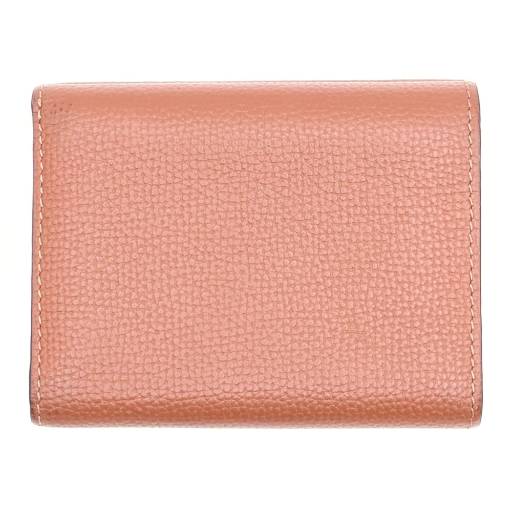 LOEWE(ロエベ) トライフォールド アナグラム ウォレット コンパクトウォレット 三つ折り財布 コインケース ブラウン レザー C821TR2X02 シルバー金具