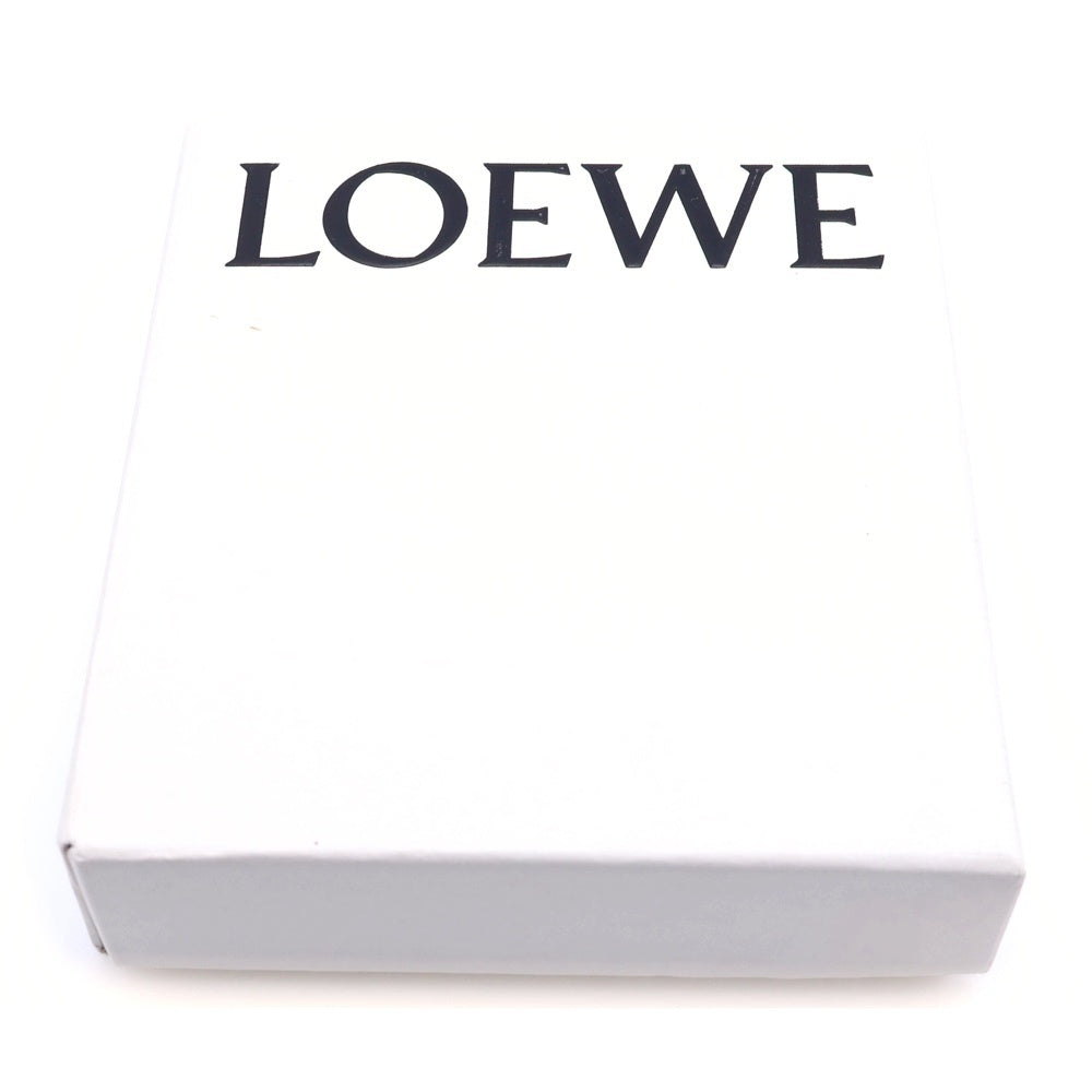 LOEWE(ロエベ) トライフォールド アナグラム ウォレット コンパクトウォレット 三つ折り財布 コインケース ブラウン レザー C821TR2X02 シルバー金具