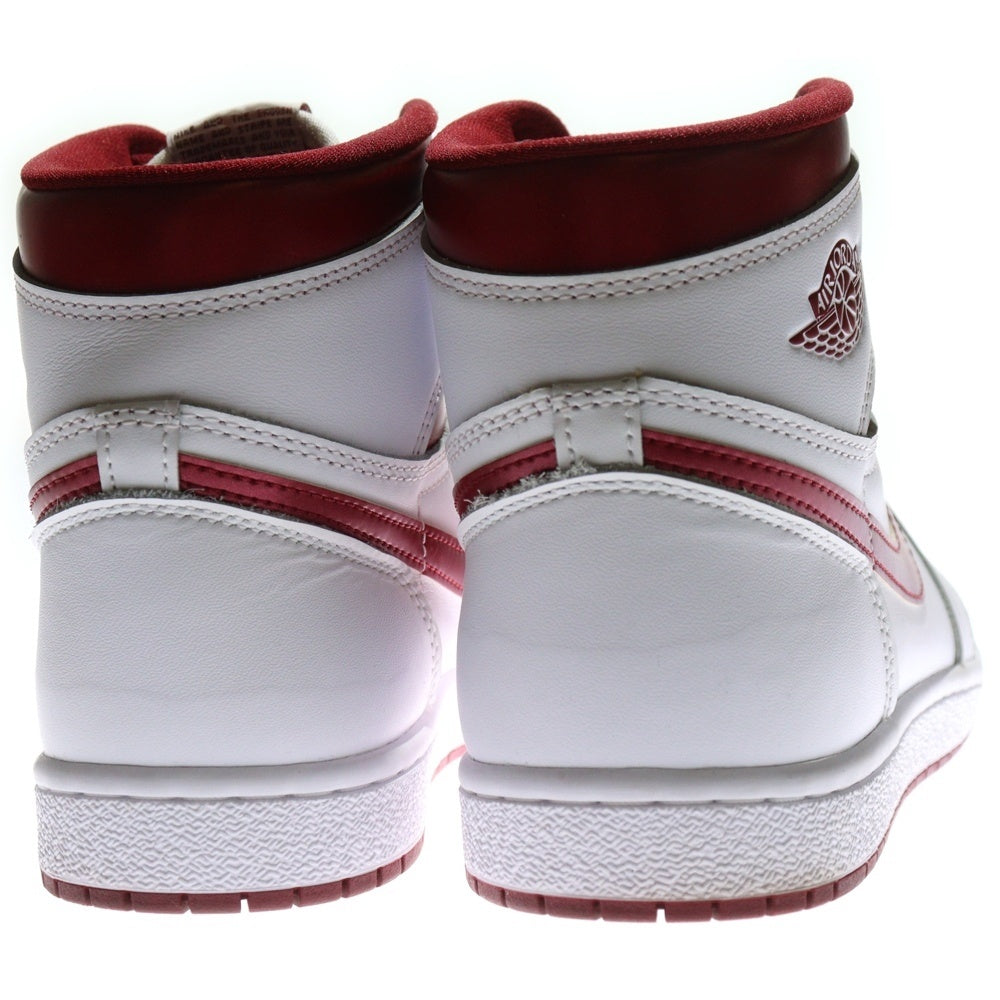 NIKE(ナイキ) AIR JORDAN 1 HIGH 85 METALLIC BURGUNDY エアジョーダン1 85 ハイカットスニーカー メタリックバーガンディ ホワイト/レッド US10.5/28.5cm BQ4422-161