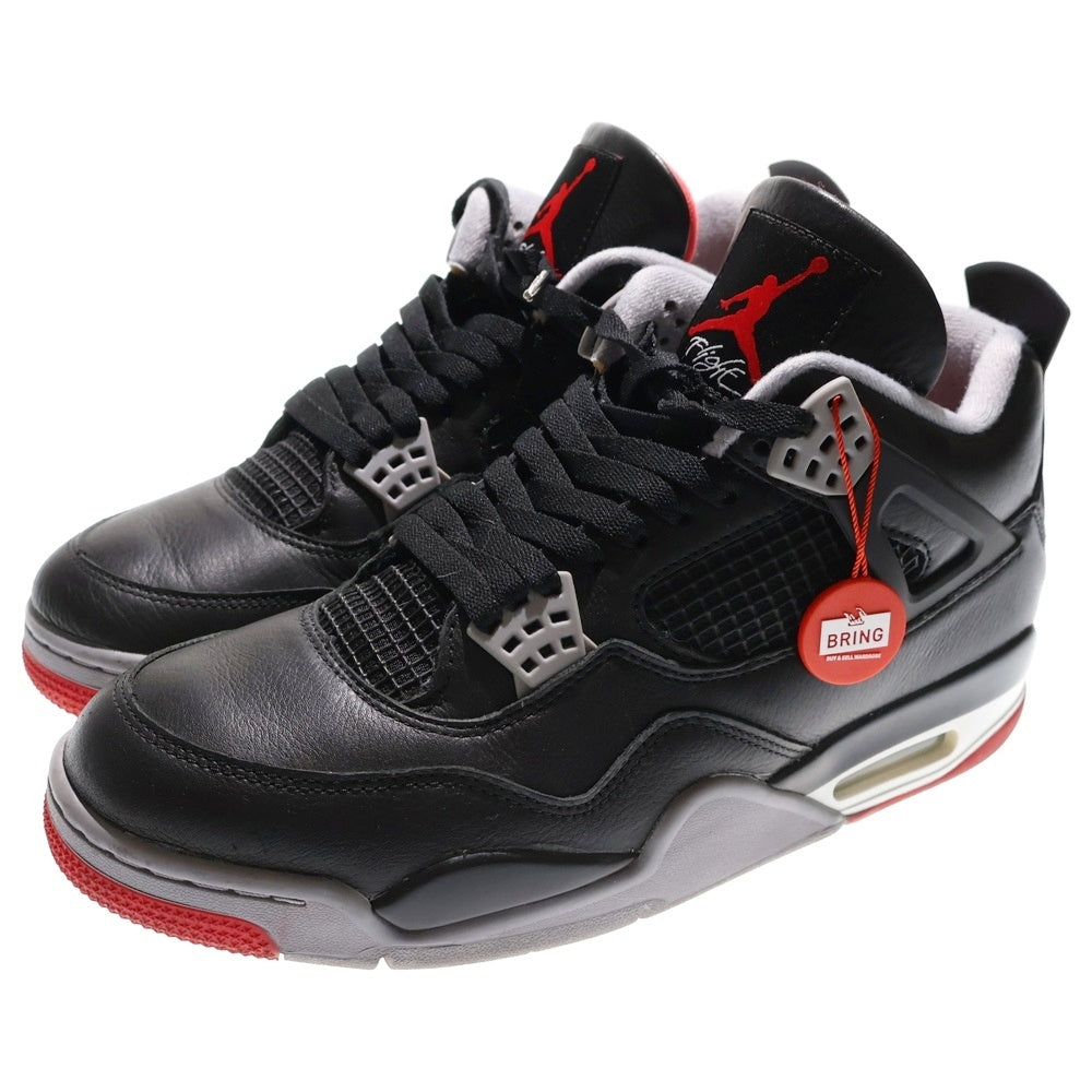 NIKE(ナイキ) AIR JORDAN 4 RETRO Bred Reimagined エアジョーダン4レトロブレッドリイマジンド ローカットスニーカー ブラック US10.5/28.5cm FV5029-006