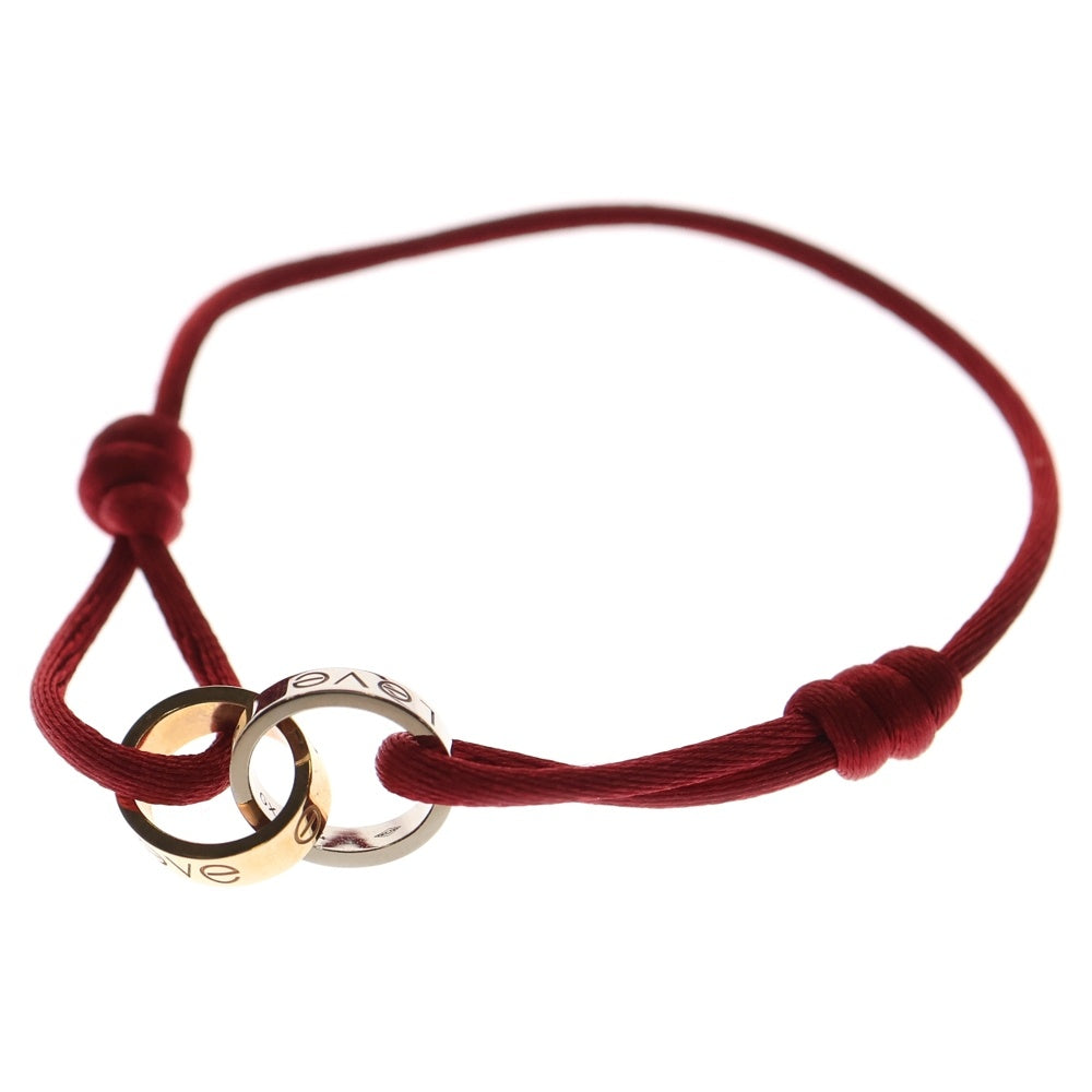 Cartier(カルティエ) ラブ チャリティ ダブルサークル ブレスレット K18PG K18WG ホワイトゴールド/ピンクゴールド レディース