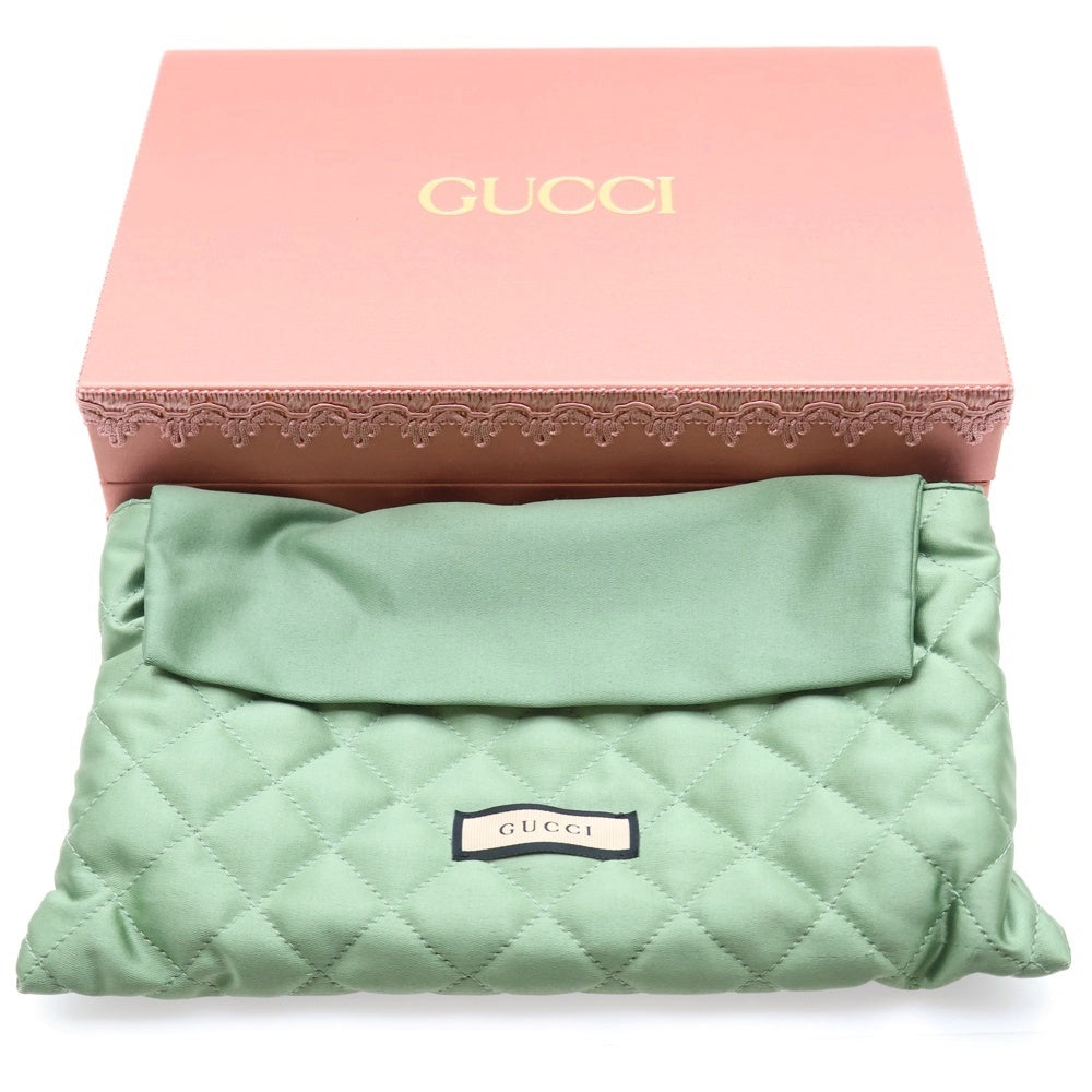 GUCCI(グッチ) チェーンウォレット ショルダーバッグ パイソン ライトブルー 652681 レディース